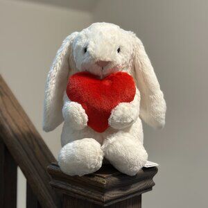 Jellycat Bashful Red Love Heart Bunny - Valentine's Edition NWT